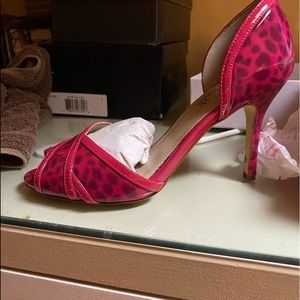Andrew Stevens fuchsia leopard heels